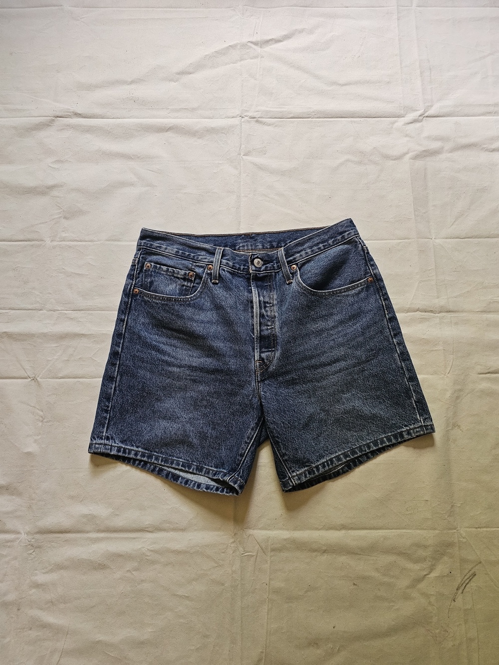 Levi's Women's Denim Shorts in Dark Blue Wash